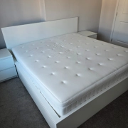 Ikea HESSTUN Eurotop King Mattress (Plush) - LIKE NEW!