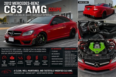2012 Mercedes-Benz c63 amg coupe w204 v8