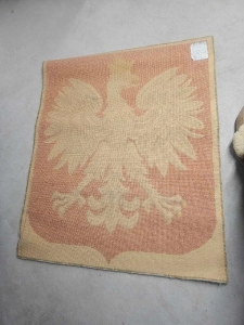 Antique Polish Eagle Rug 3' by 5' - 1966
