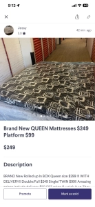 Brand New QUEEN Foam Mattresses (6 Inch) FRee Delivery