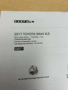 2017 Toyota Rav4 XLE